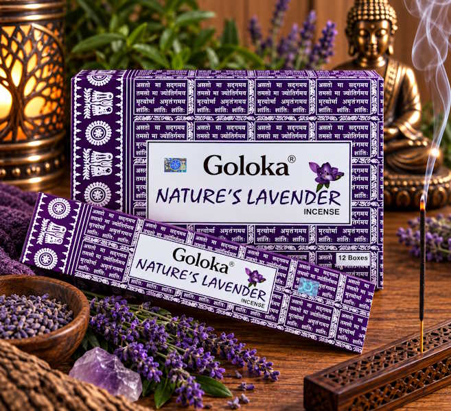 Incienso Goloka Natures Lavanda